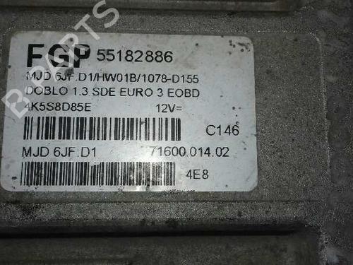 Engine control unit (ECU) FIAT DOBLO Box Body/MPV (223_) 1.3 D Multijet | BP17006441M57 