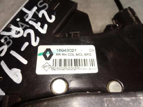 Rear right lock RENAULT MEGANE IV Hatchback (B9A/M/N_) 1.5 dCi 110 (B9A3) | BP12837451C99 