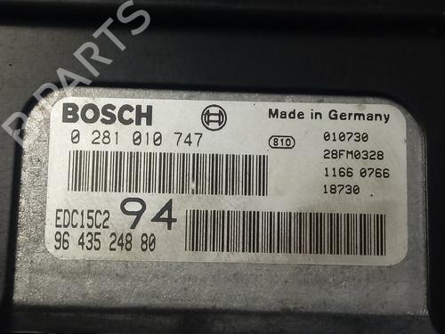 Engine control unit (ECU) PEUGEOT 307 (3A/C) 2.0 HDi 90 | BP13651122M57 