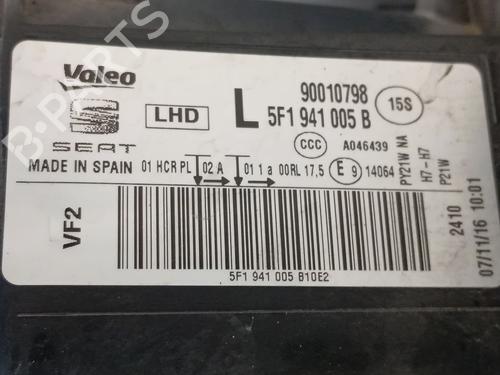 Left headlight SEAT LEON (5F1) 1.6 TDI | BP32738149C28 - Image 3