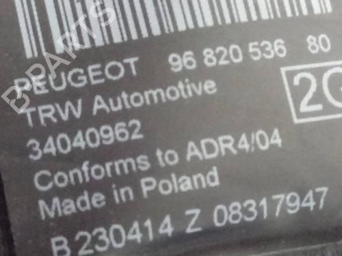 Rear left seatbelt PEUGEOT 5008 (0U_, 0E_) 1.6 HDi | BP18656588I29 