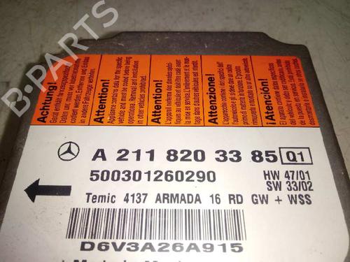 ECU airbags MERCEDES-BENZ E-CLASS (W211) E 320 CDI (211.026) | BP12662509M53 