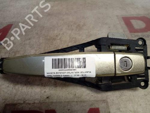 Used Front left exterior door handle OPEL CORSA D (S07) 1.3 CDTI (L08, L68) (90 hp) 15231228