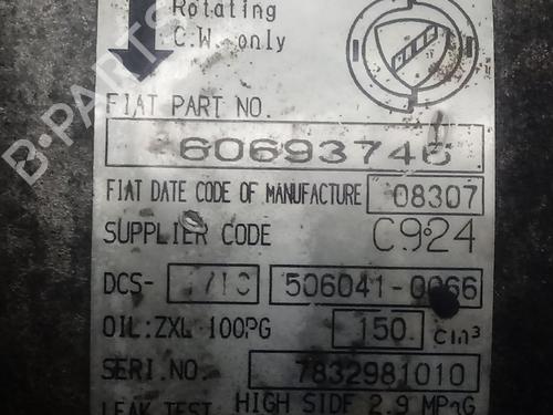 AC compressor ALFA ROMEO 159 Sportwagon (939_) 2.2 JTS (939BXB1B, 939BXB11) | BP15640107M34 