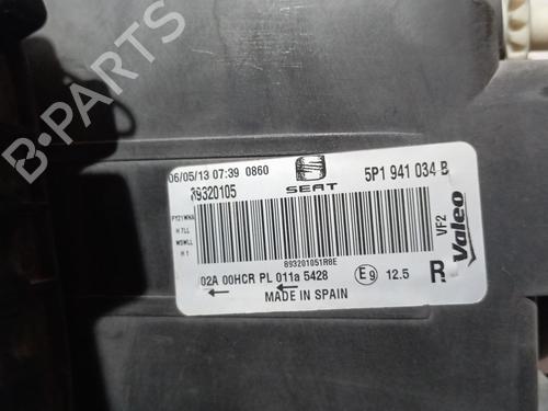 Right headlight SEAT LEON (1P1) 1.6 TDI | BP37467203C29 - Image 5