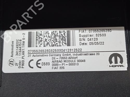 Passenger airbag FIAT QUBO (225_) 1.3 D Multijet (225AXE1A, 225CXE1A, 225AXH1A, 225AXL1A,... | BP29618661C10 