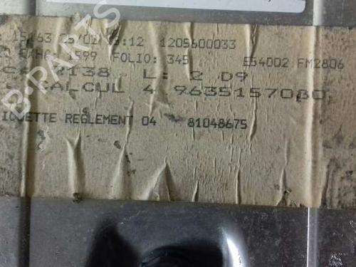 Engine control unit (ECU) PEUGEOT 406 (8B) 2.0 HDI 90 | BP12649331M57 