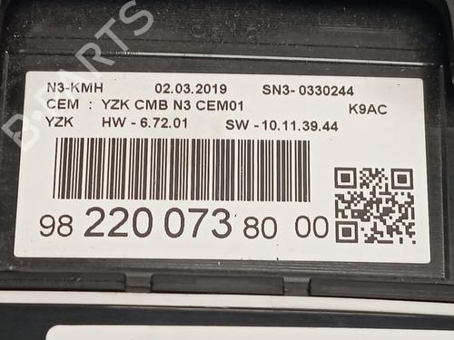 Instrument cluster CITROËN BERLINGO Box Body/MPV (K9)  | BP22599287C47 