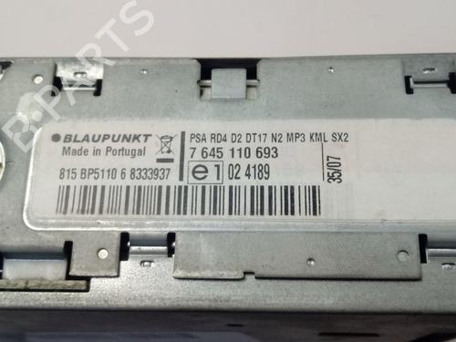 Radio PEUGEOT 407 SW (6E_, 6D_)  | BP19724789E6 