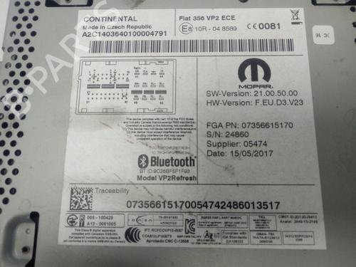 Radio FIAT TIPO Hatchback (356_, 357_)  | BP13028887E6 