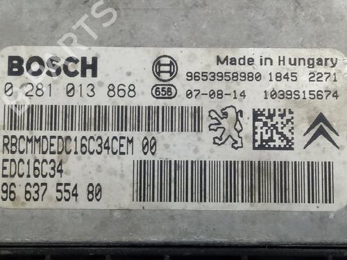 Engine control unit (ECU) PEUGEOT 307 (3A/C) 1.6 16V | BP18747461M57 
