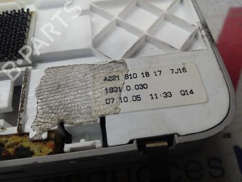 Interior roof light MERCEDES-BENZ S-CLASS (W221, V221) S 500 (221.071, 221.171) | BP12649293I8 