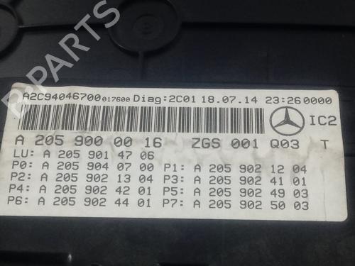 Instrument cluster MERCEDES-BENZ C-CLASS (W205) C 220 BlueTEC / d (205.002, 205.004) | BP17999801C47 