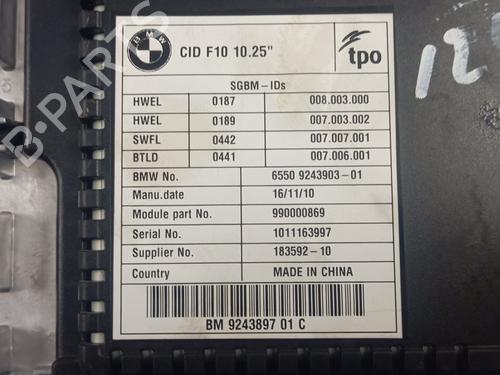 Display monitor BMW 5 (F10)  | BP29410169C48 