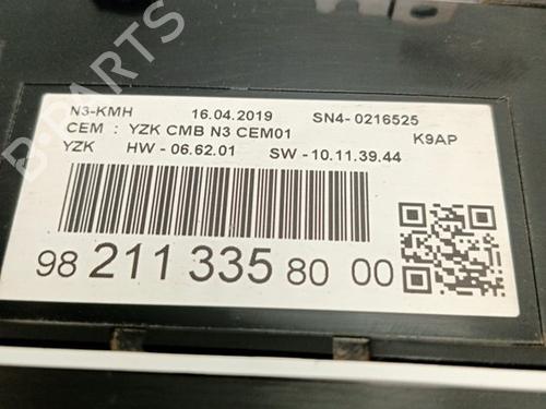 Instrument cluster PEUGEOT RIFTER  | BP17018228C47 