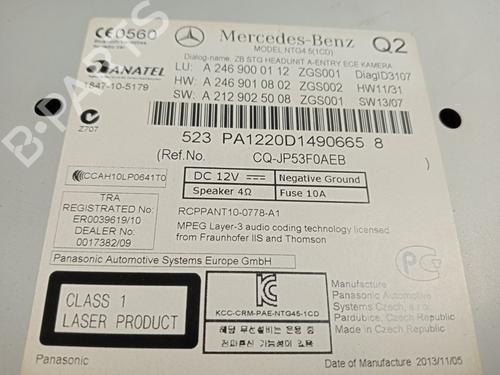 Radio MERCEDES-BENZ A-CLASS (W176)  | BP20489123E6 
