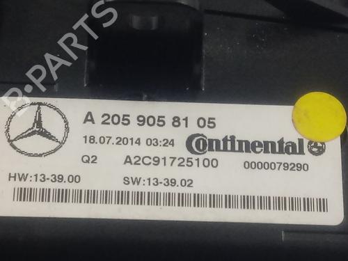Climate control MERCEDES-BENZ C-CLASS (W205) C 220 BlueTEC / d (205.002, 205.004) | BP17999803I5 