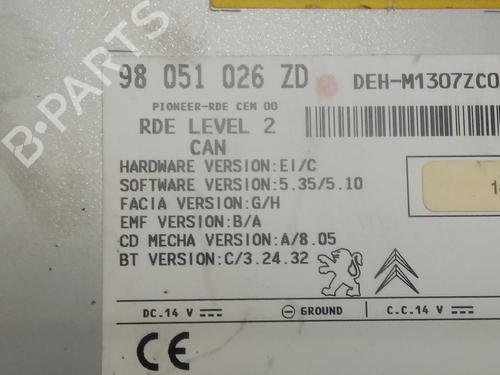 Radio PEUGEOT 208 I (CA_, CC_)  | BP15885082E6