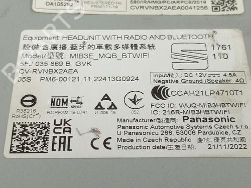 Display monitor SEAT IBIZA V (KJ1, KJG)  | BP26453150C48 