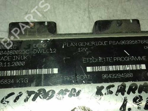 Engine control unit (ECU) CITROËN XSARA (N1)  | BP12649247M57 