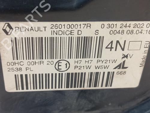 Højre forlygte RENAULT MEGANE III Hatchback (BZ0/1_, B3_) | BP30913881C29