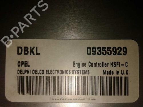 Engine control unit (ECU) OPEL ASTRA G Hatchback (T98) 1.6 16V (F08, F48) | BP12634067M57 