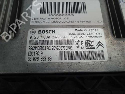 Engine control unit (ECU) CITROËN BERLINGO MULTISPACE (B9) 1.6 HDi 75 16V | BP12668070M57 