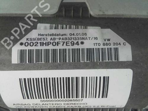 Passenger airbag VW CADDY III Box Body/MPV (2KA, 2KH, 2CA, 2CH)  | BP19260494C10 