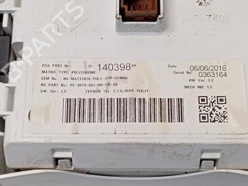 Instrument cluster PEUGEOT 508 I (8D_) 2.0 BlueHDi 150 | BP26660741C47 