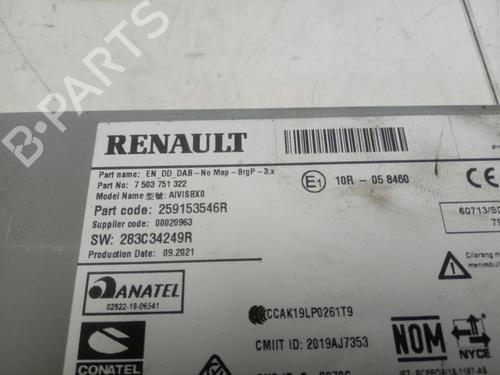 Radio RENAULT CLIO V (B7_)  | BP16546688E6 