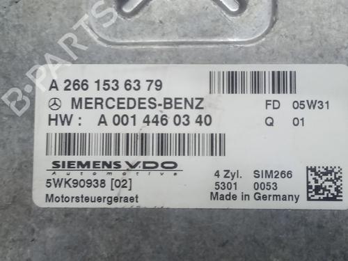 Engine control unit (ECU) MERCEDES-BENZ A-CLASS (W169) A 160 (169.031, 169.331) | BP12671418M57 