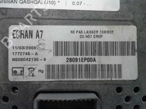 Multifunctionele display NISSAN QASHQAI / QASHQAI +2 I (J10, NJ10, JJ10E)  | BP12638128C48 
