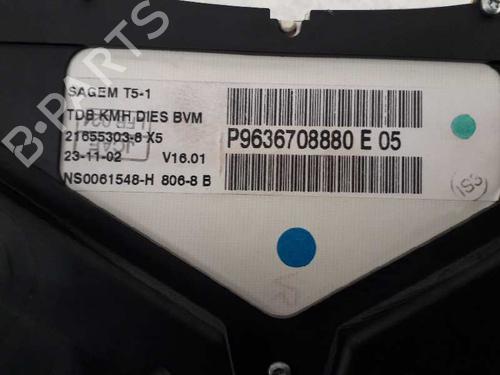 Instrument cluster PEUGEOT 307 (3A/C) 2.0 HDi 90 | BP12663435C47 