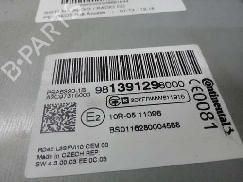 Radio PEUGEOT 308 II (LB_, LP_, LW_, LH_, L3_)  | BP12659096E6 