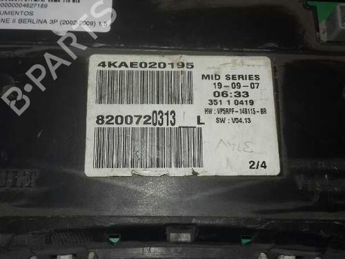Instrument cluster RENAULT MEGANE II (BM0/1_, CM0/1_)  | BP13747363C47 