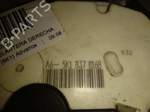 Front right lock VW GOLF VI (5K1)  | BP12641222C97 