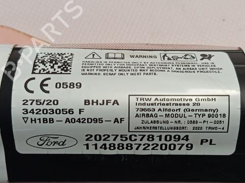 Left curtain airbag FORD FIESTA VII (HJ, HF)  | BP29716944C11 
