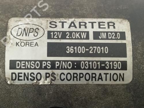Starter KIA CARENS III MPV (UN) 2.0 CRDi 140 | BP31943218M8