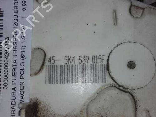 Rear left lock VW POLO V (6R1, 6C1)  | BP12835490C100 