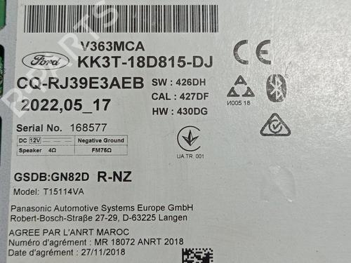 Bilradio FORD TRANSIT CUSTOM V362 Bus (F3) | BP30566605E6