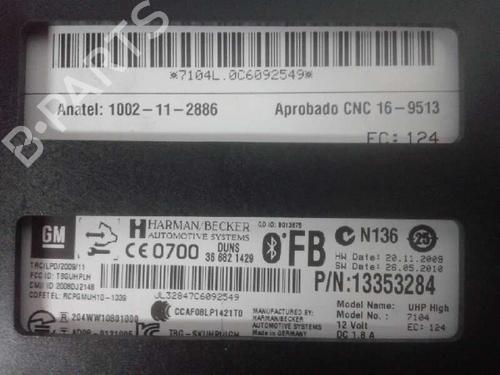 Electronic module OPEL INSIGNIA A (G09)  | BP16698885M83 