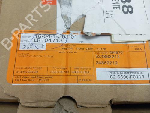 Left mirror LAND ROVER RANGE ROVER IV (L405) 3.0 TDV6 4x4 | BP29376712C26 