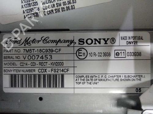 Bilradio FORD FOCUS C-MAX (DM2)  | BP12662457E6 