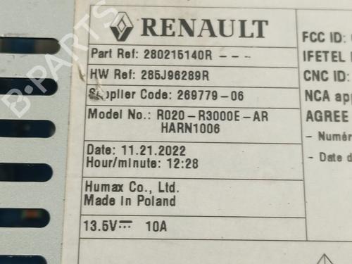 Radio RENAULT KANGOO III MPV  | BP28962820E6