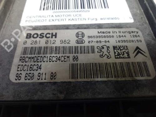 Engine control unit (ECU) PEUGEOT EXPERT Platform/Chassis 1.6 HDi 90 8V | BP12658404M57 