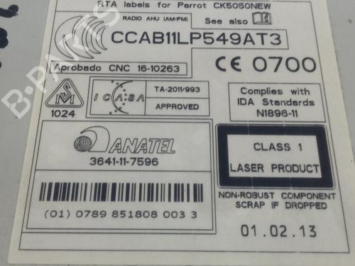 Radio LAND ROVER RANGE ROVER EVOQUE (L538) | BP17809143E6