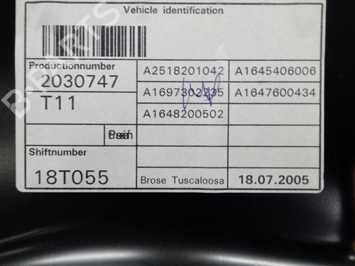 Rear right window mechanism MERCEDES-BENZ M-CLASS (W164)  | BP13451761C25 