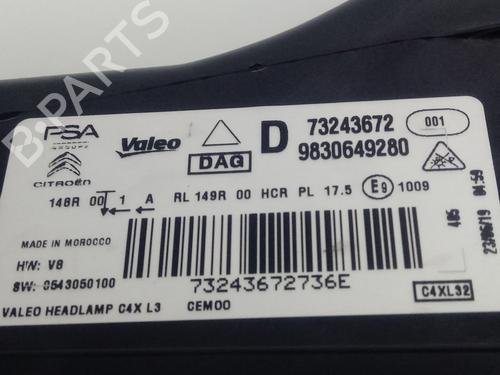 Right headlight CITROËN C4 III (BA_, BB_, BC_)  | BP16920218C29 