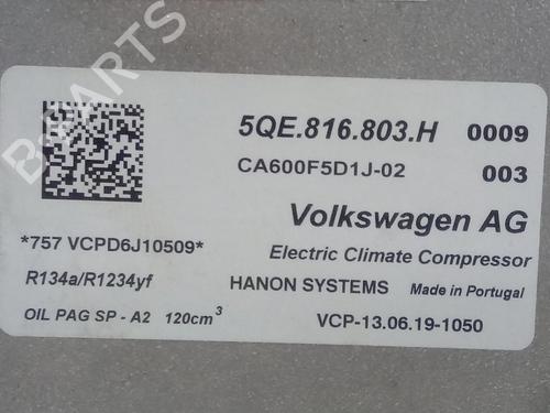 AC compressor VW GOLF VII (5G1, BQ1, BE1, BE2)  | BP17489221M34 
