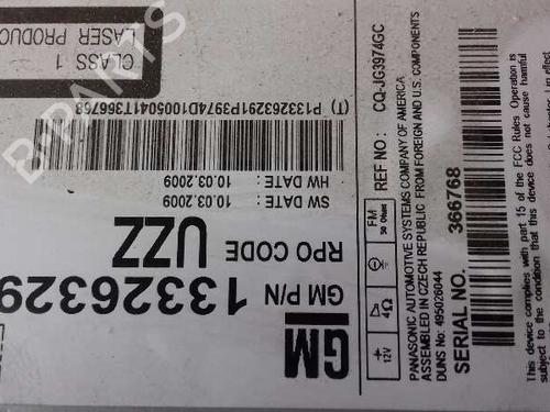 Radio OPEL INSIGNIA A (G09)  | BP12637596E6 